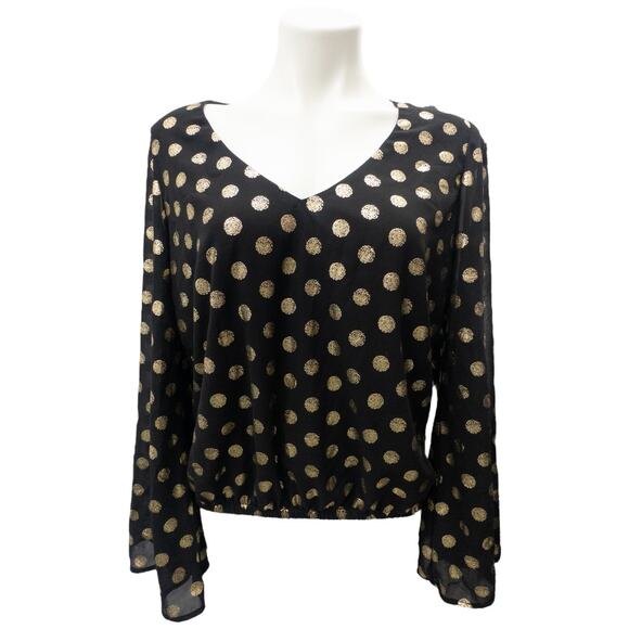 Show Me Your Mumu Mackenzie Top Cosmic Dot Oro Women's Small - Picture 4 of 6